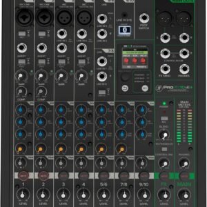 Mackie ProFX10v3+ 10-Channel Professional Analog Mixer with USB,